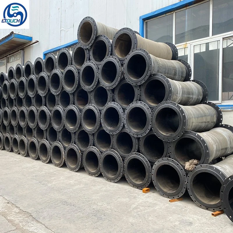 Wear Resistance Flexible Sand Dredging Suction and Discharge Rubber Hose with Flange for Dredger