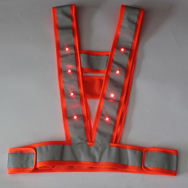 Luz LED Hi-Visibility recargables USB Ropa de trabajo de seguridad para los adultos