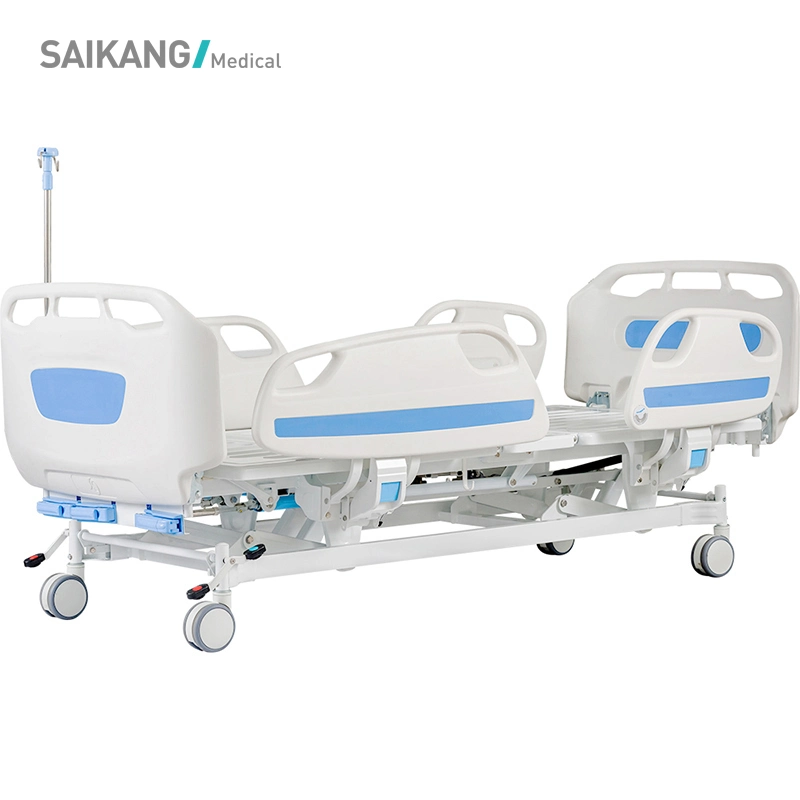 D3D Saikang mobiliers rail latéral en plastique ABS 3 Fonction Manuel pliable Prix de l'hôpital de soins infirmiers lits Patient