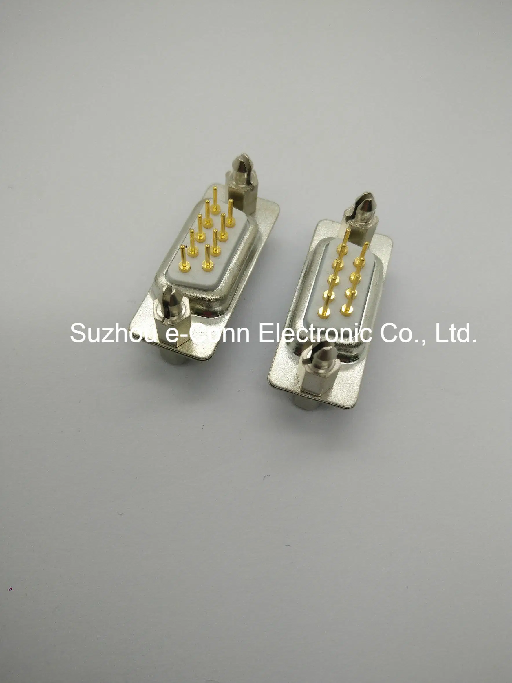 D-SUB 9pin Female Connector 180&deg; DIP Solid Pin