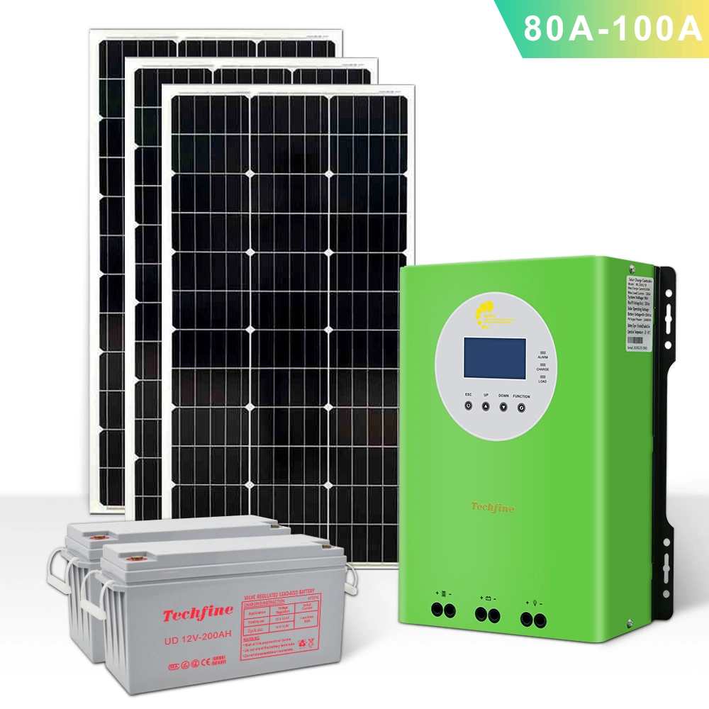 Controlador de carga solar digital 80AMP para uso doméstico