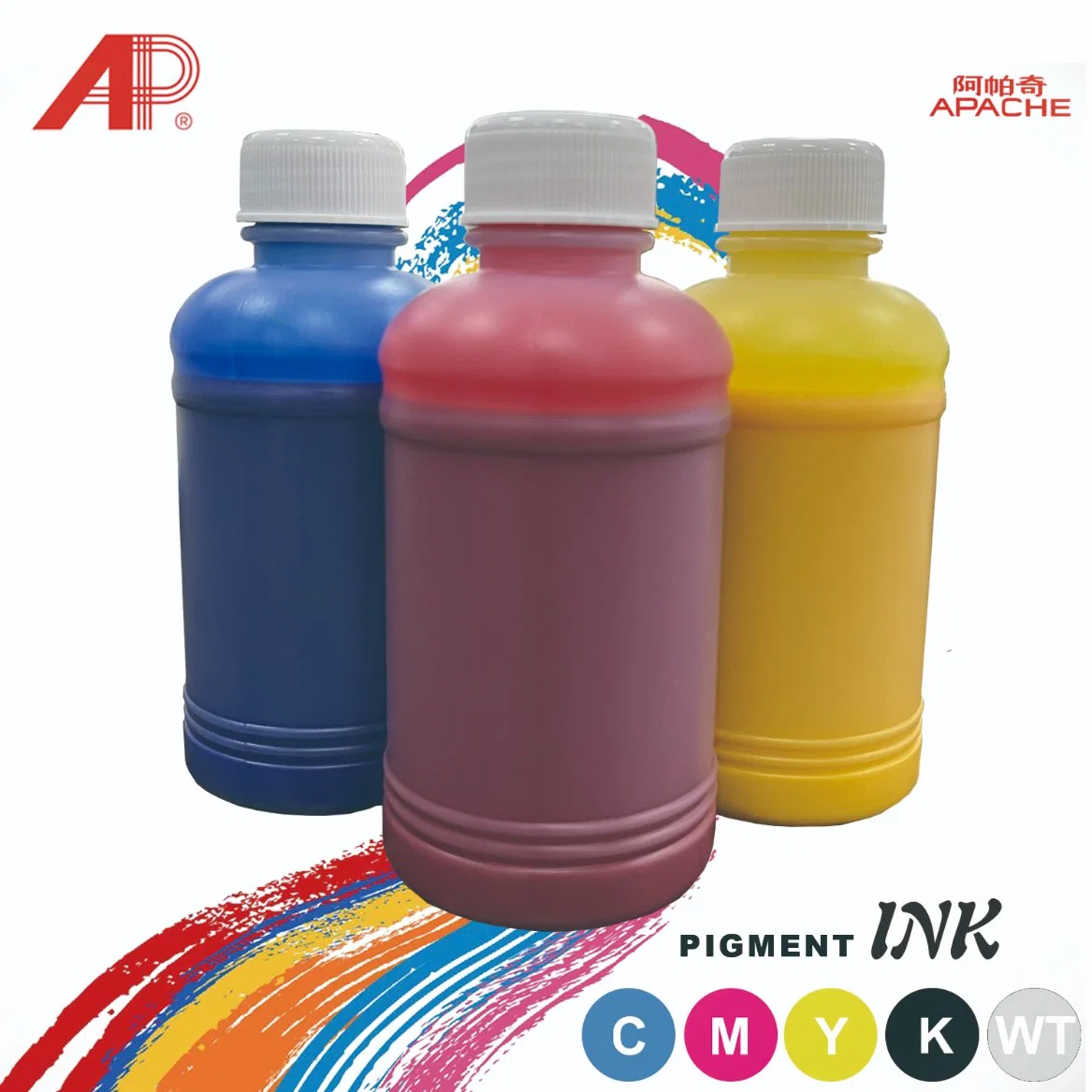 Popular and Vivid Color Dtf Pigment Ink Cmyk+W Color