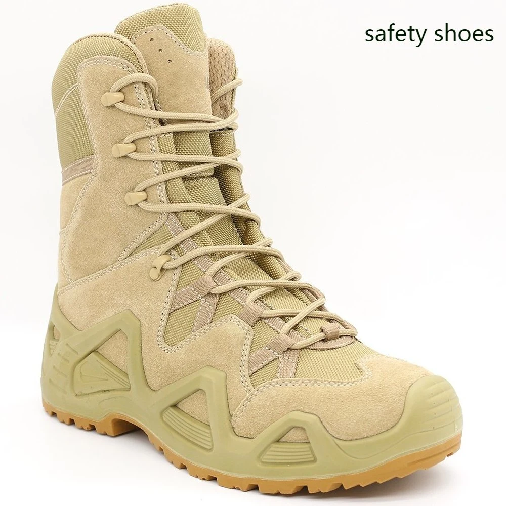 Men's Combat Tactical Boots Hiking Ankle Climbing Desert Safety Work Shoes Outdoor EVA Cotton Fabric Winter Shoes Ls-54