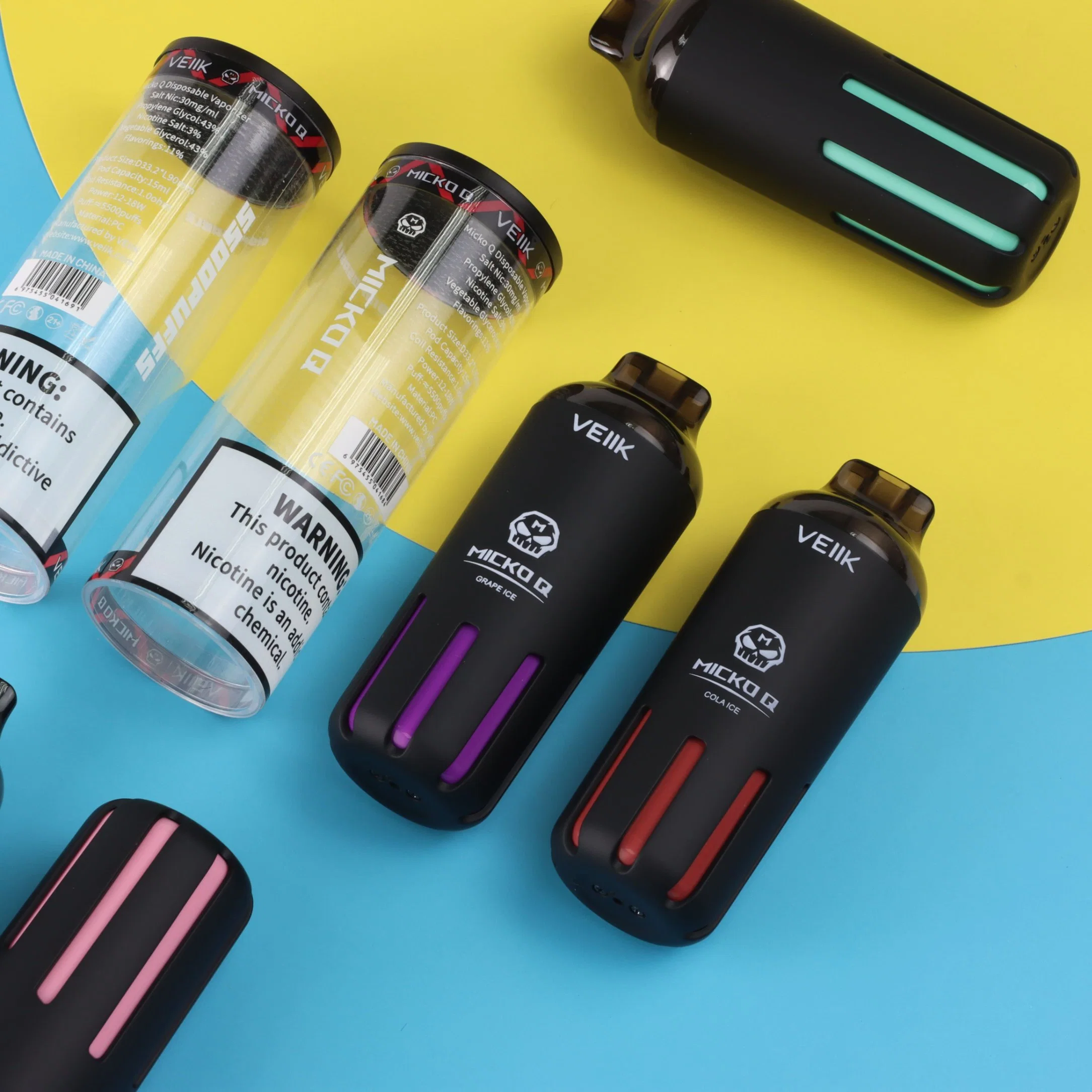 5500 Puffs Lang Anhaltende Einzigartige Beliebte Design Micko Bar Einweg Vape