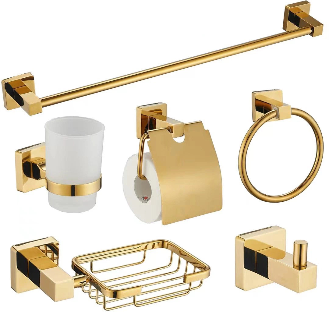 Комплект оборудования Gold держатель бумаги для стойки с крюком Towe Аксессуары для ванной комнаты