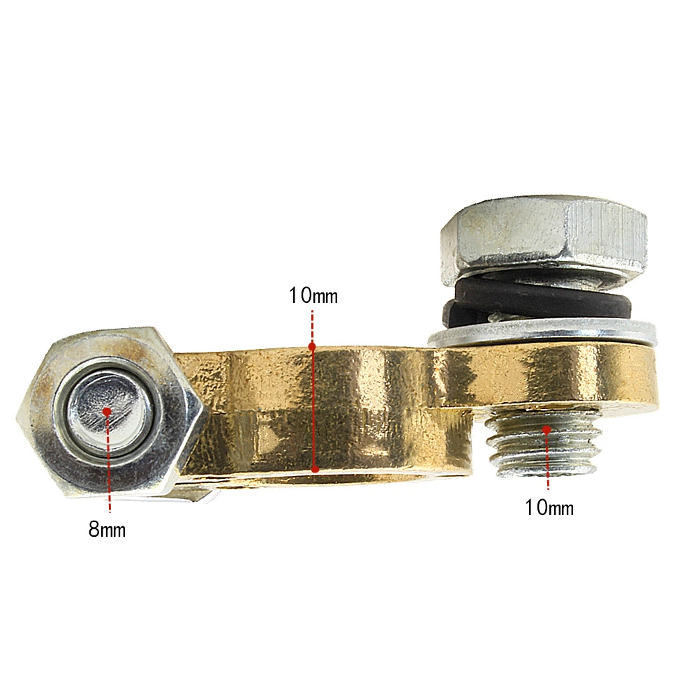 Conector de abrazadera de batería de cobre directo de fábrica, tornillo único, batería M10 Accesorios para baterías de automoción de terminal