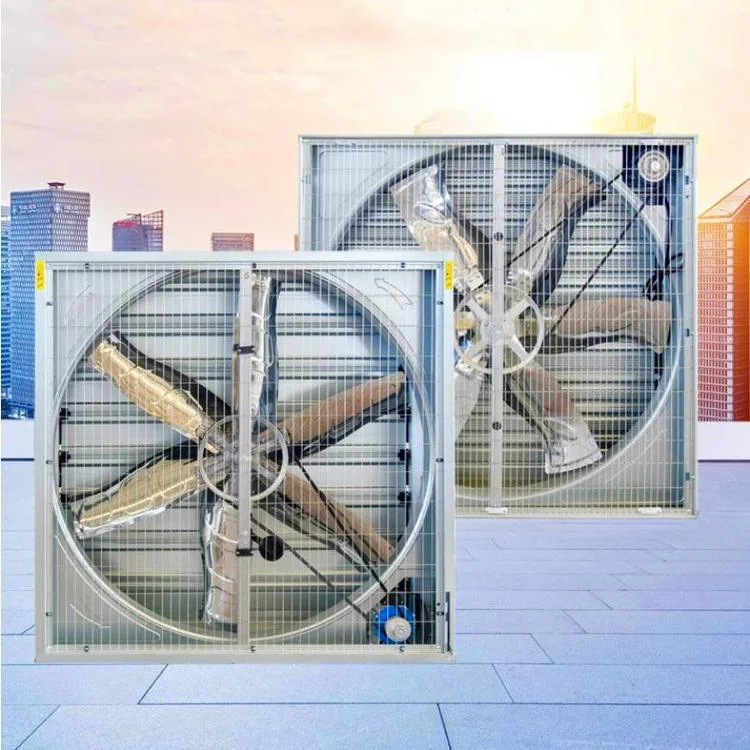 Ventilateur d'évacuation industriel à montage mural de taille variable 380 V Extracteur d'air ventilateur d'échappement à effet de serre de volaille