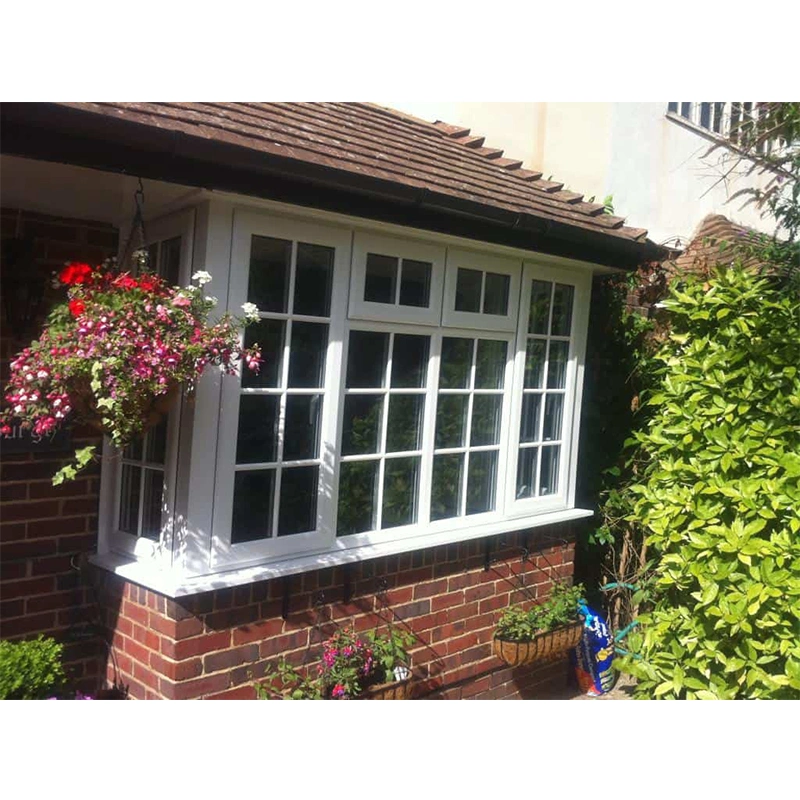 Foshan Custom Home UPVC PVC Doors and Windows Frame Architectural Glass UPVC Window