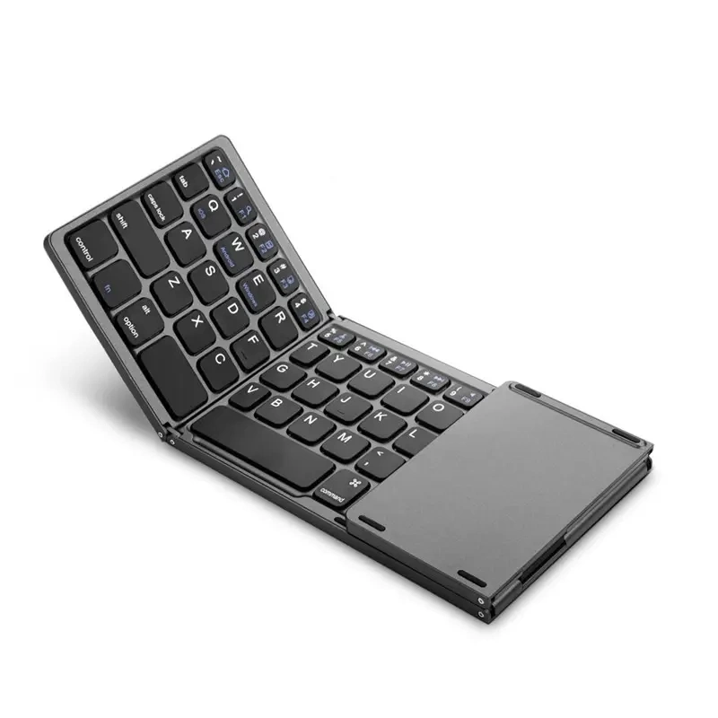 2023 Novo Design Bo33 Mini três vezes Teclado Touchpad congelando sentir confortáveis teclados sem fio Teclado dobrável