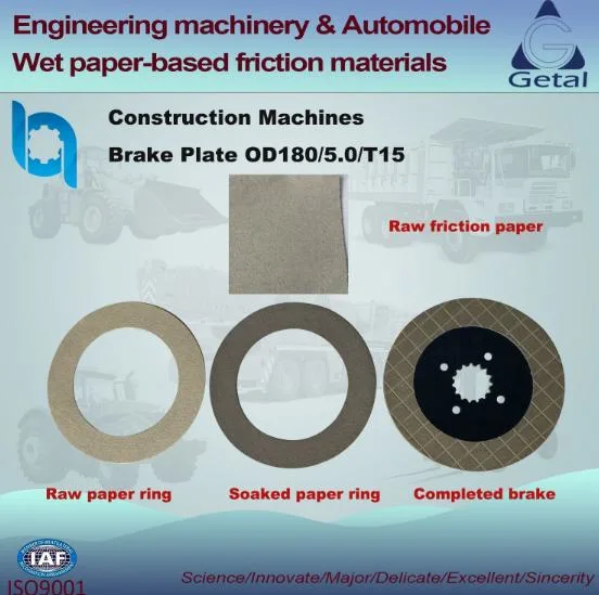 Aftermarket Friciton Paper Friction Disc Transmission Plate for Forklift Parts