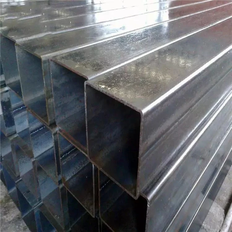 Tubo cuadrado de 40X40 Shs cuadrados de acero galvanizado en caliente caliente tubo Tubo de cruce Shs Gi Metal Q195 T235 T345 Tubo cuadrado de acero galvanizado