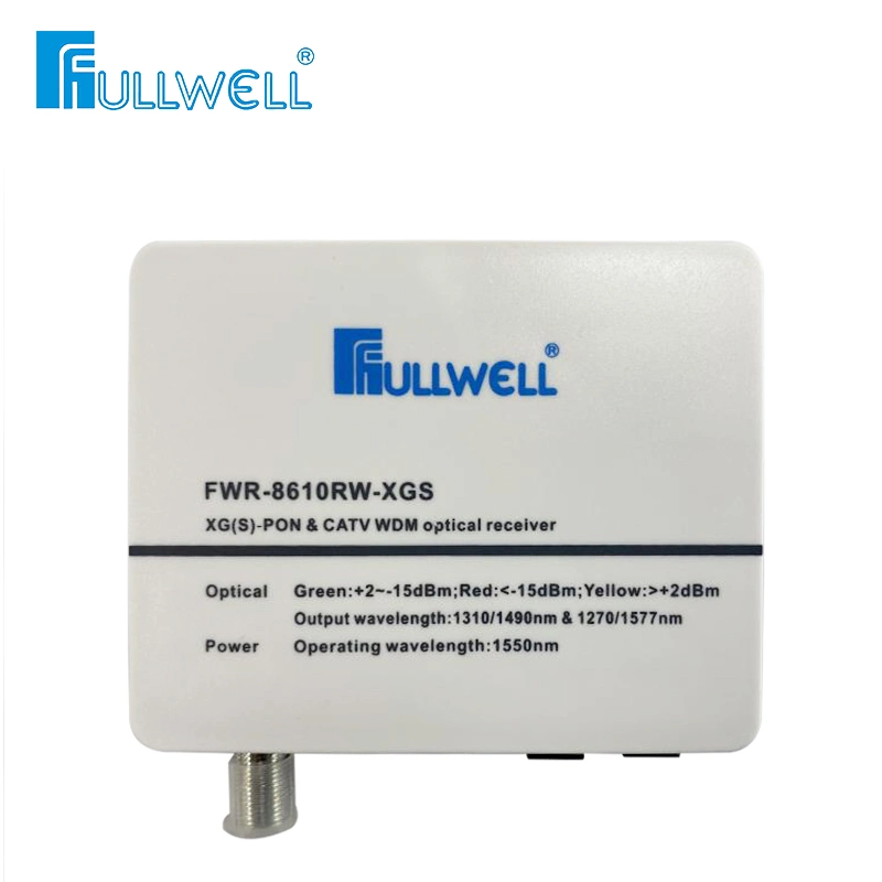 Fwr-8610RW-Xgs Wdm Optical Receiver Adopts High Isolation and Wdm Technology