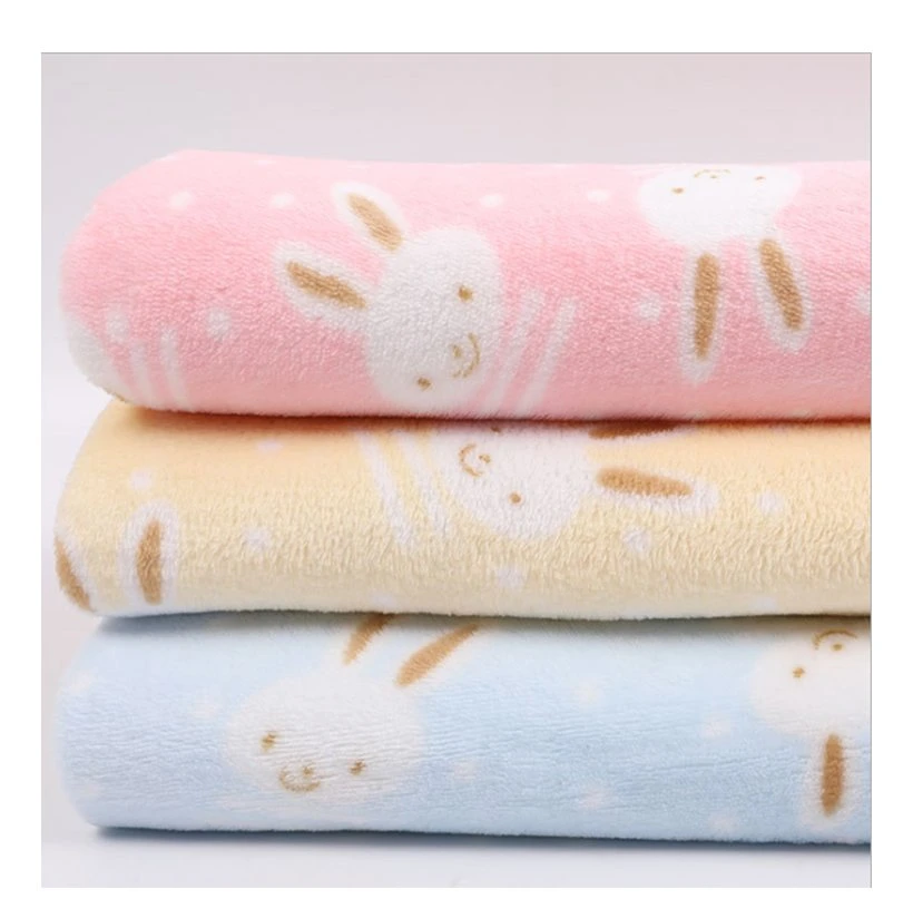 China Custom 100% Polyester Flannel Fleece Kids Baby Animal Printed Microfiber