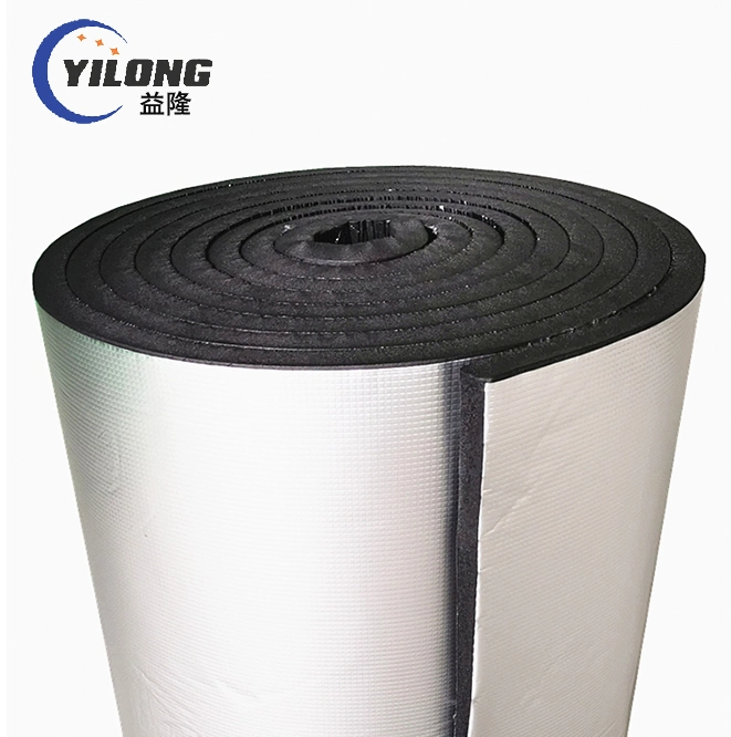 Waterproof Customized Thicker NBR Rubber Foam Double Sided Aluminum Foil Insulation