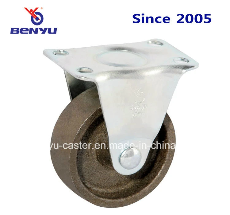 Screw Type Cast Iron Caster with Brake