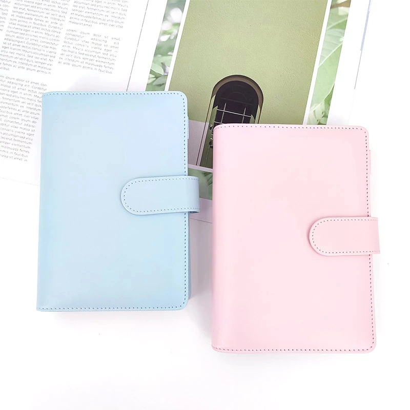 دفتر يومية PU Leather Journal Planner Cover 6 Ring Binder Notebook الغطاء