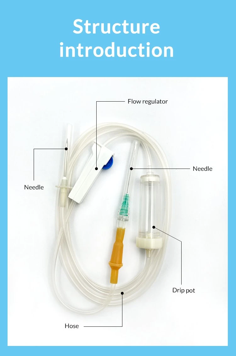 Fabricant Vente en gros ensemble de perfusion jetable Prix bon marché médical jetable IV Kit de perfusion