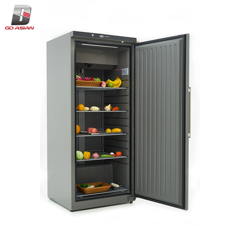 New Style Refrigerator 509 Litre Single Door Upright Larder Ventilated Freezer Grey