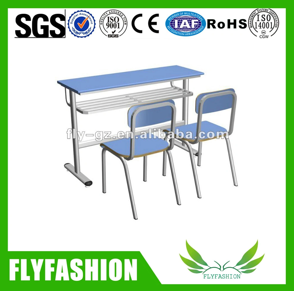 Wooden Desk and Chair School Furniture Sets (SF-08D)