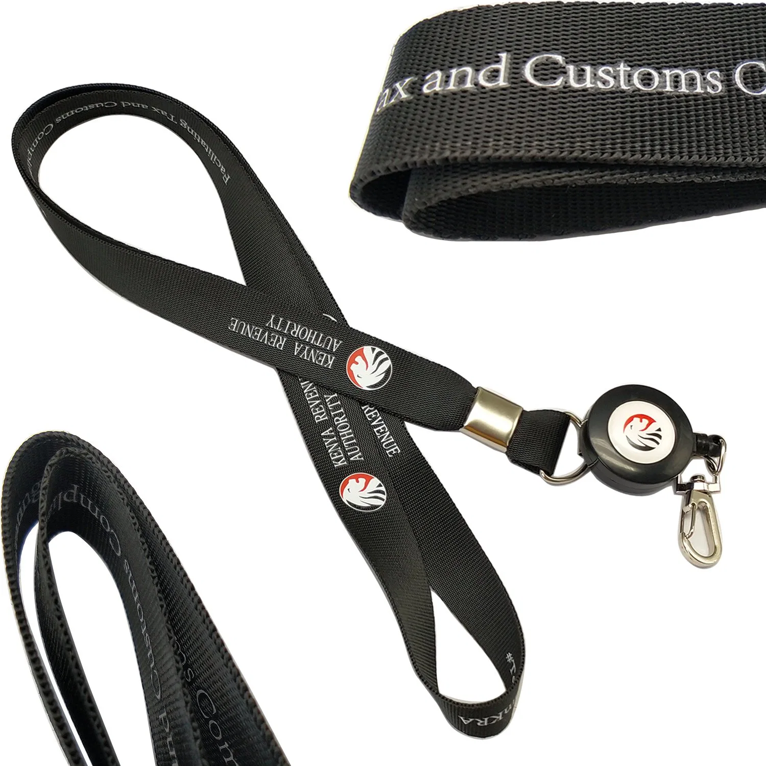 Factory Custom Polyester Materiel Heat Transfer Printing Lanyard Wholesale/Supplier Company ID Card Sublimation Fashion Neck Nylon Ribbon for Promotional