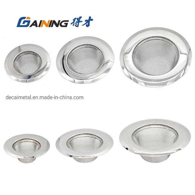 Stainless Steel Bathtub Shower Drain Hole Filter Trap Metal Wire Sink Strainer Kitchen Bathroom Accessories