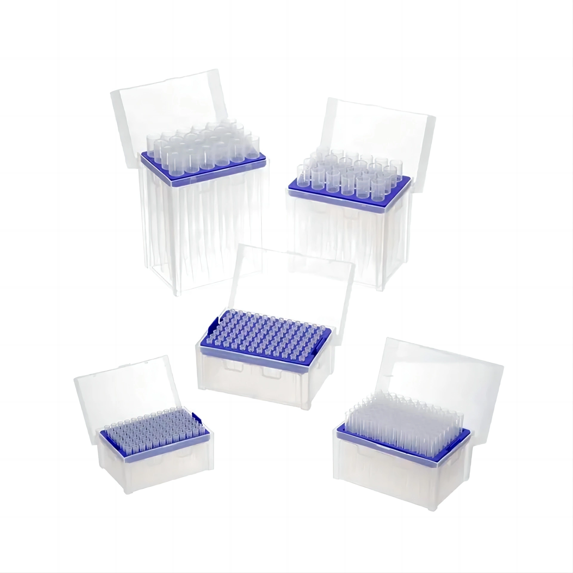 Einweg-Pipette mit verlängerter Länge, blau, in Box 10-1000UL 200UL, M