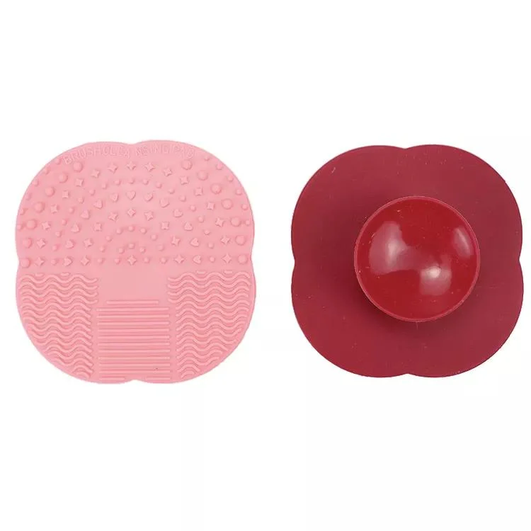 Soft Silicone Durable Reusable Makeup Brush Cleaner Pad with Suction