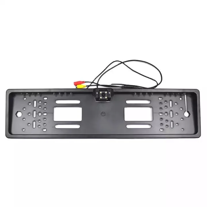 Euro Size License Plate Frame with Camera Custom Plastic Stainless Steel Plate Frames for Car