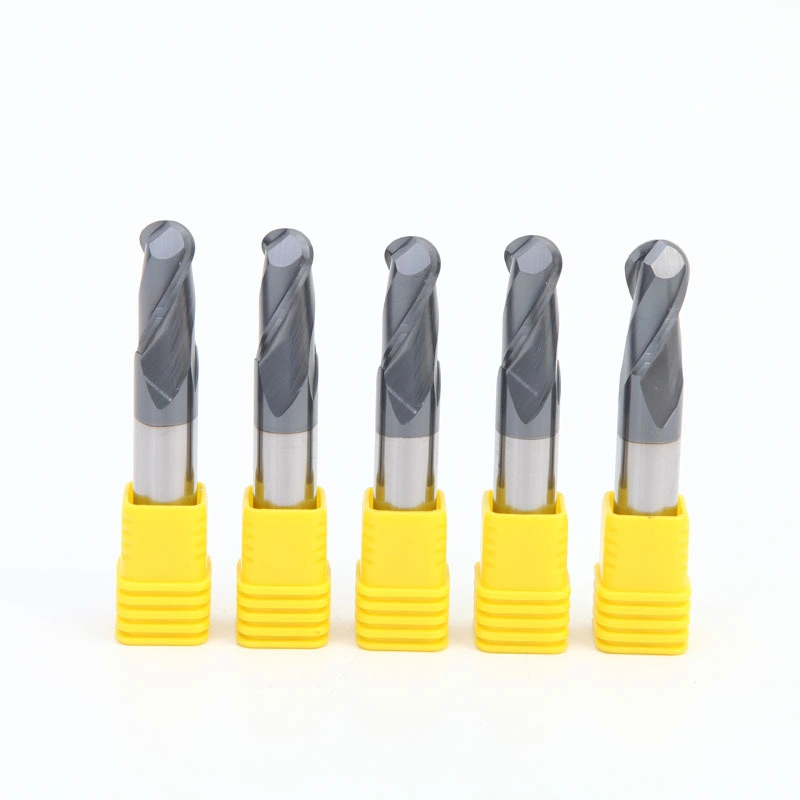 HRC45 Tungsten Steel Solid Carbide Ball Nose End Mills for Profiling