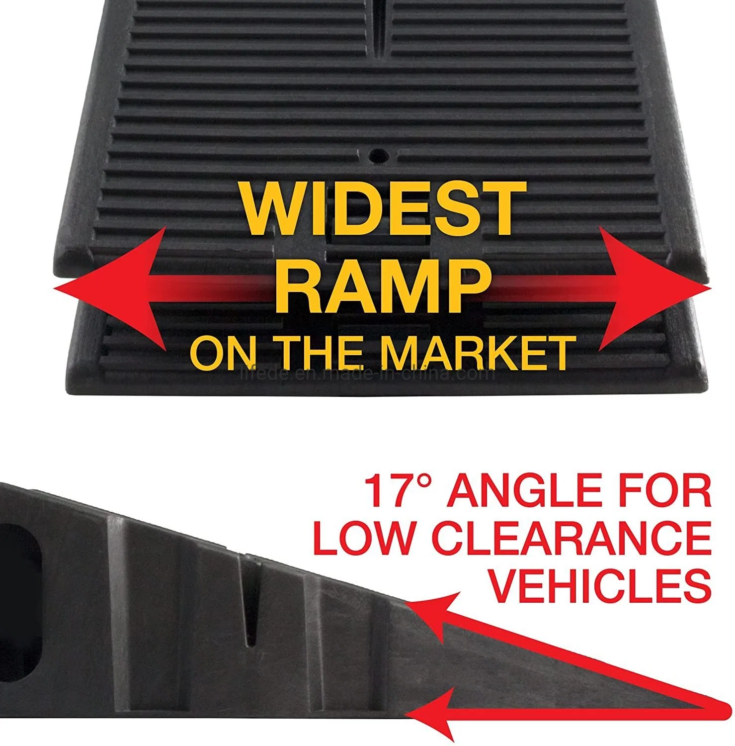 2.5 Ton Plastic Vehicle Ramp Car Lift Service Ramp