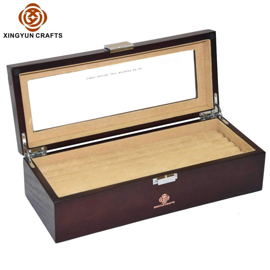 Delicate Wood Packaging Box Wooden Jewellery Necklace Storage Pendant Wood Package Jewelry Box