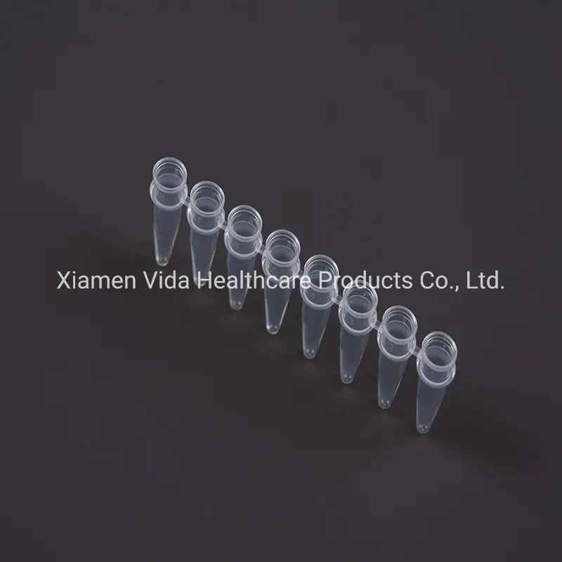 High-Quality Lab Disposable Plastic 0.2 Ml PCR Tubes with Cap