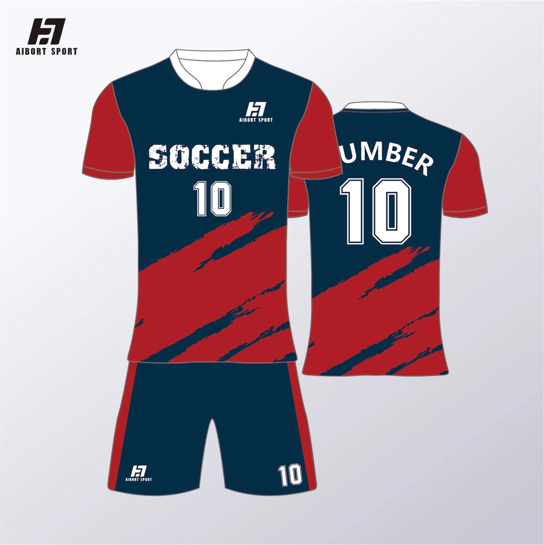 Thermal Sublimation Custom Jersey Quality Football Jersey Men's Football Uniform Set Team Football Jersey Soccer Wear