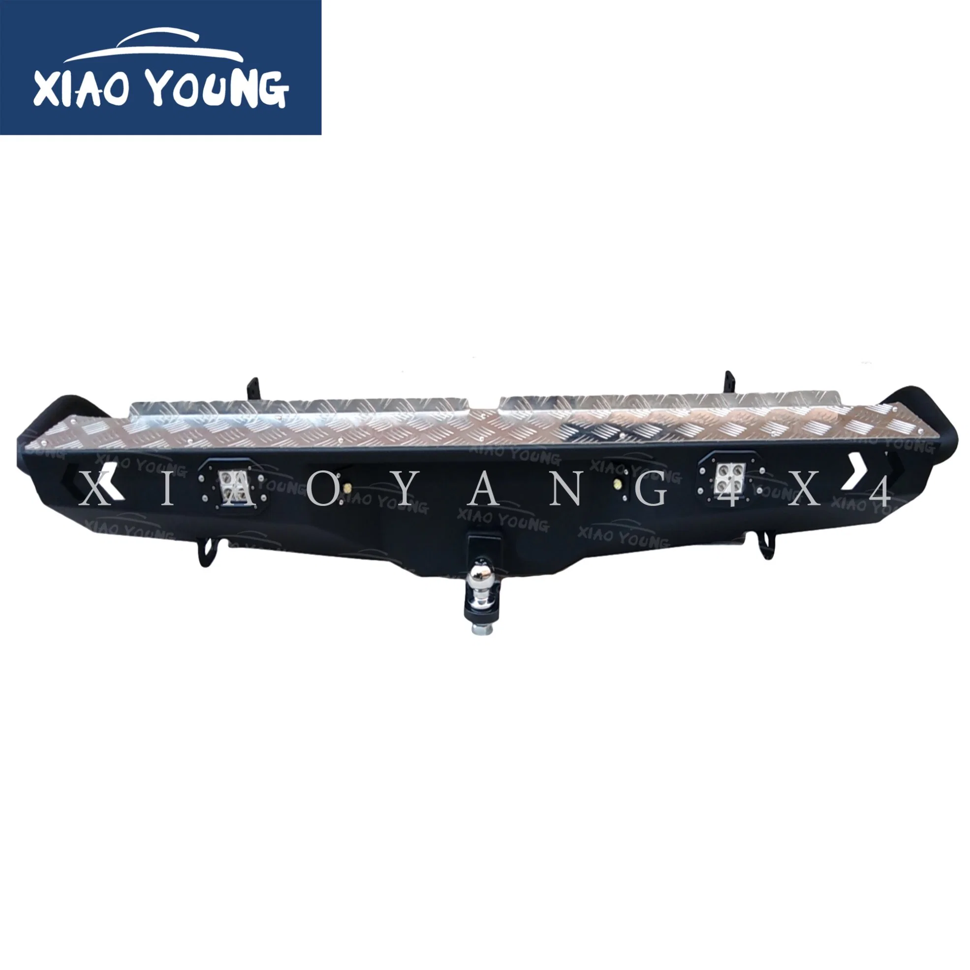 New Design 4X4 Black Steel Rear Bumper for Ranger Hilux Revo Triton Dmax Amarok