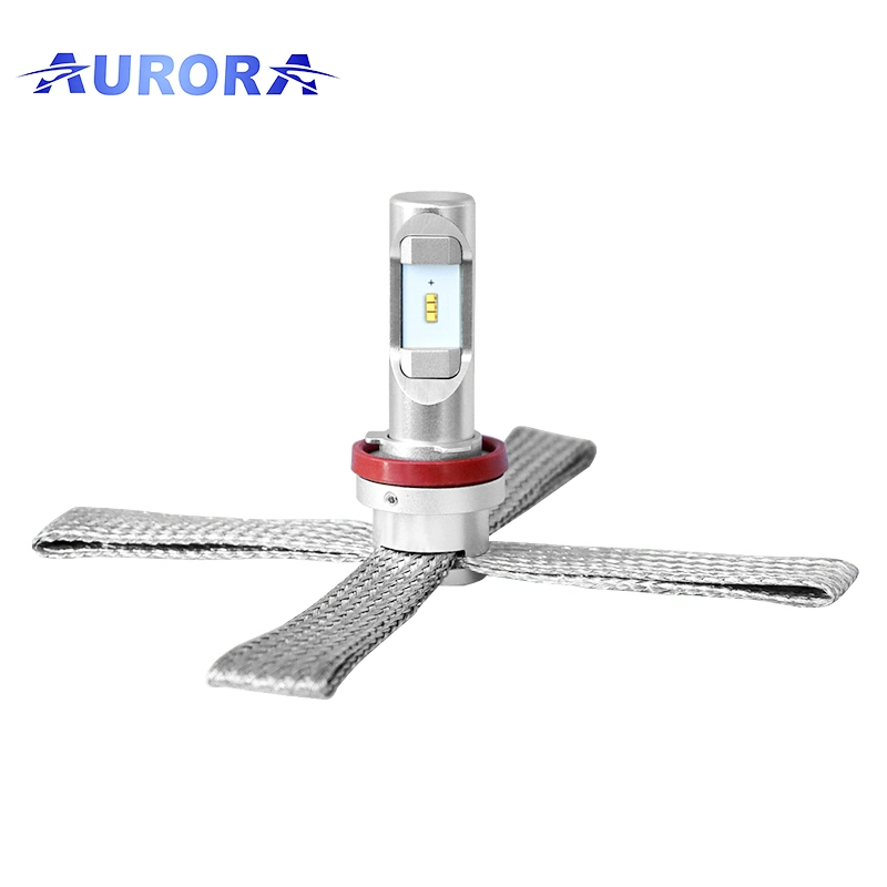 Aurora Copper Braid Design Small Size G10 H4 LED Headlight Super Power Auto Headlight Bulbs