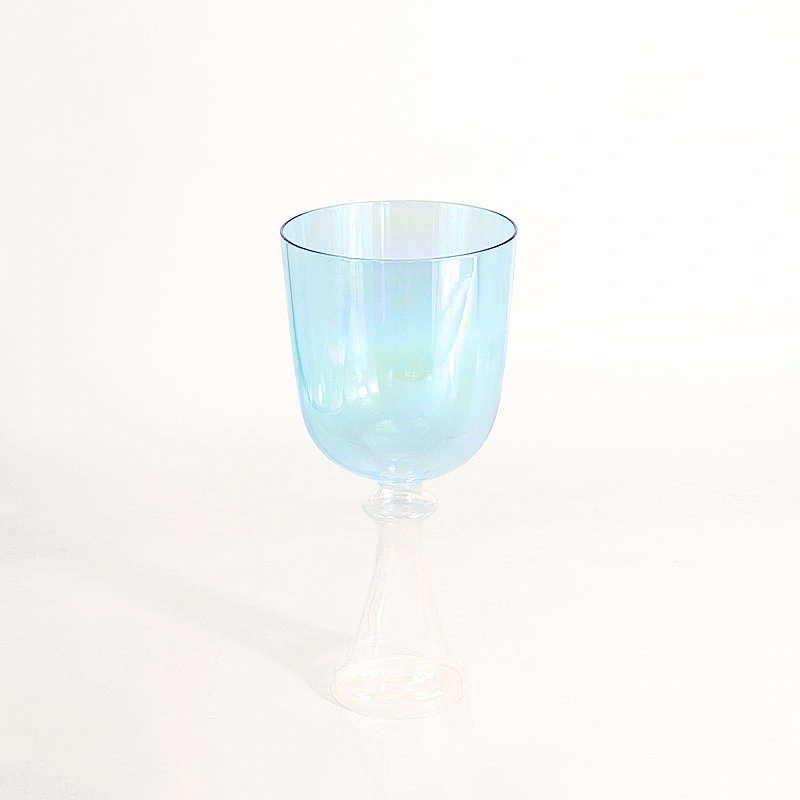 New Cosmic Aurora Clear Crystal Handheld Chalice for Sound Handheld Chalice