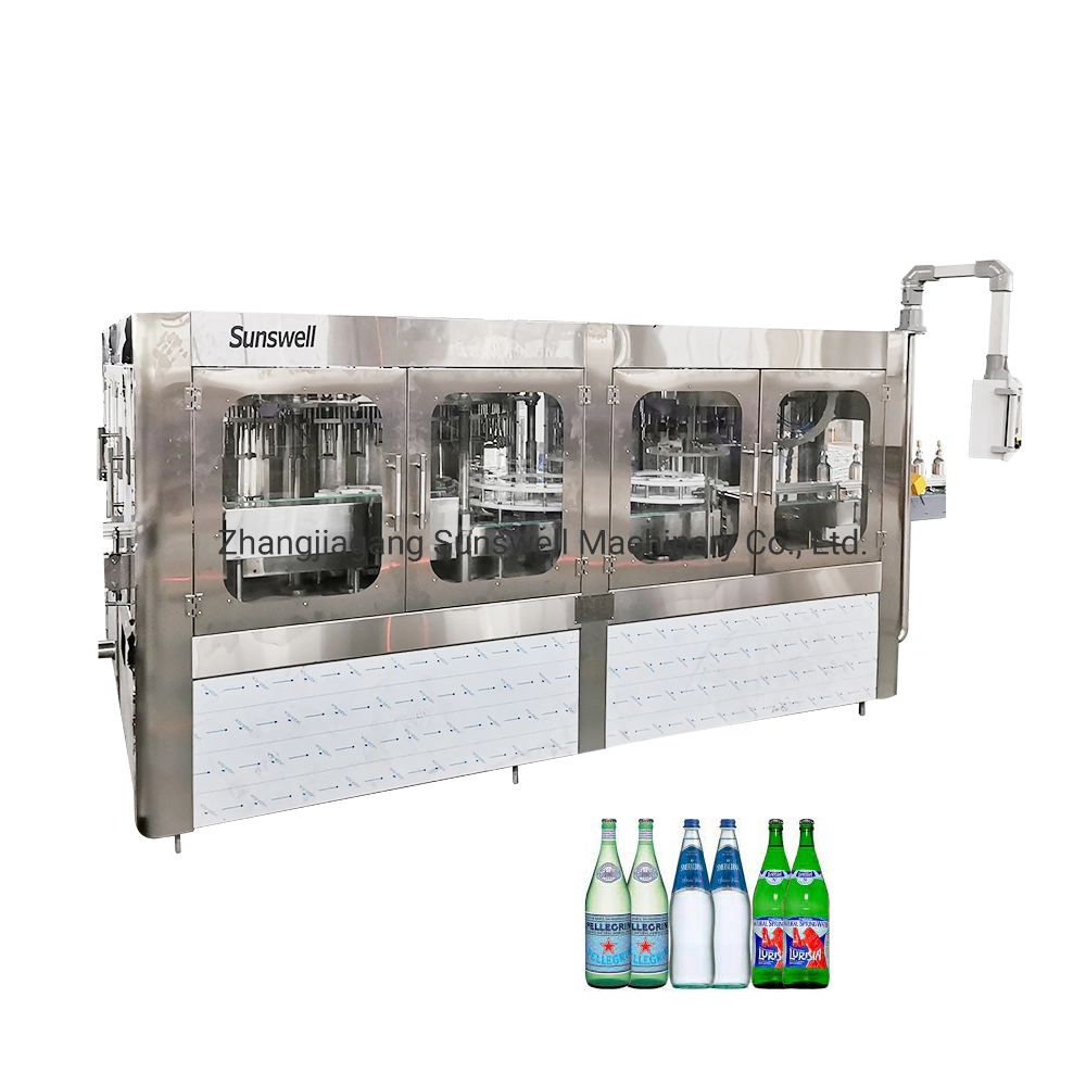 High Quality Multi-Head Glass Bottle Beverage Water Bottling Liquid Water Filling Machine