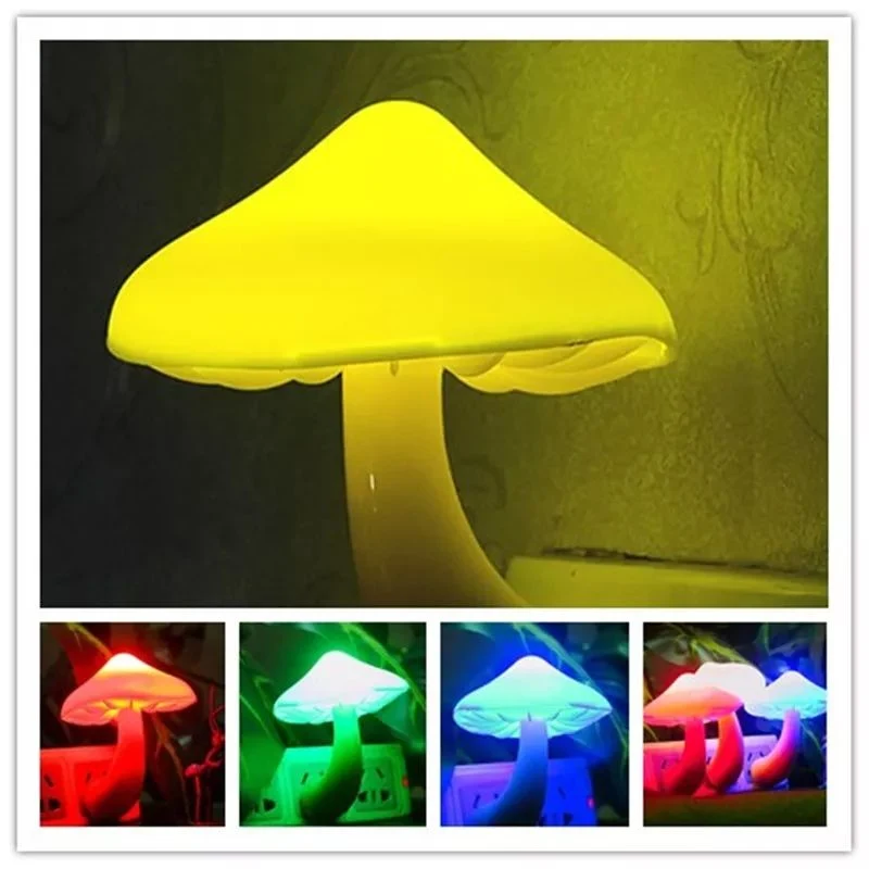 LED Light Control Mushroom Plug in Night Lights Mushroom Night Lamps