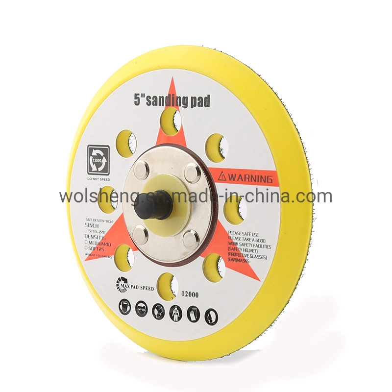 Factory Wholesale/Supplier Price 5 Inch 8 Hole Sanding Back Pad