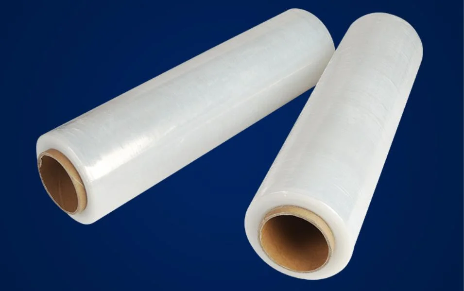 LLDPE/PE Film étirable en plastique d'emballage/emballage avec une résistance inégalée et une grande résistance à la perforation.
