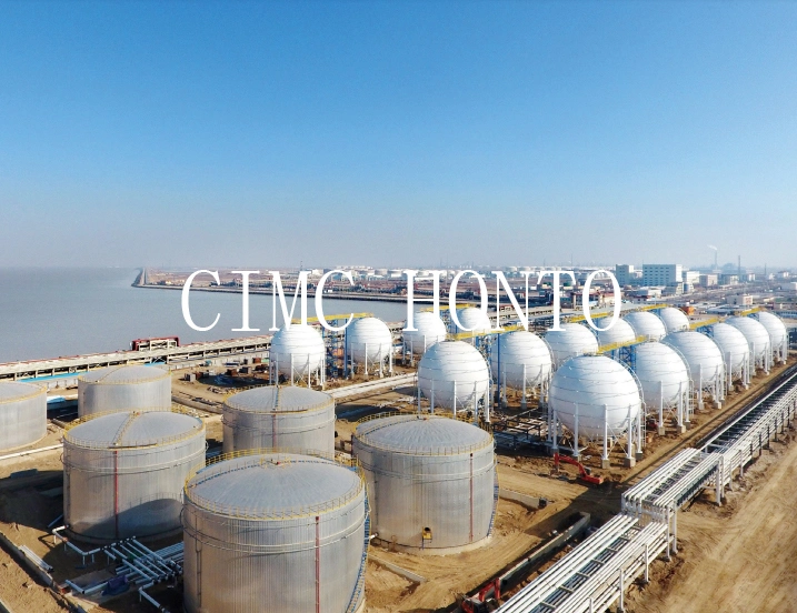 Customized 6150m3 ASME Standard LPG Spherical Storage Tank Terminal EPC Service for UAE Market