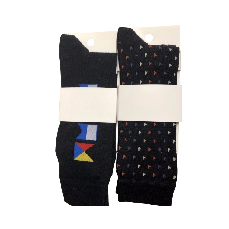 Antibacterial Soft Breathable High Elastic Cotton Colorful DOT Stripe Aop Fairisle Men Ankle Crew Socks