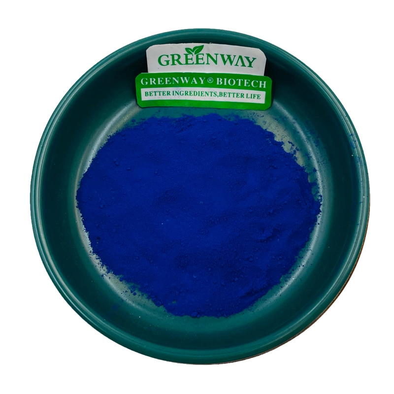 Grau alimentício corantes orgânicos Blue Spirulina em pó Spirulina Extraia o pigmento azul E25 Phycocyanin CAS 11016-15-2