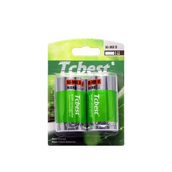 1,2V Ni-MH Batterie rechargeable de format D 8000mAh pour instruments jouets cuisinière à gaz Batteries caméra et microphone