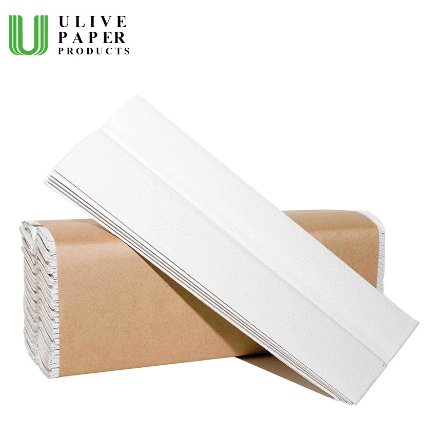 Ulive Premium 1ply 2ply Serviettes en papier pliées en accordéon/Z-pli/N-pli