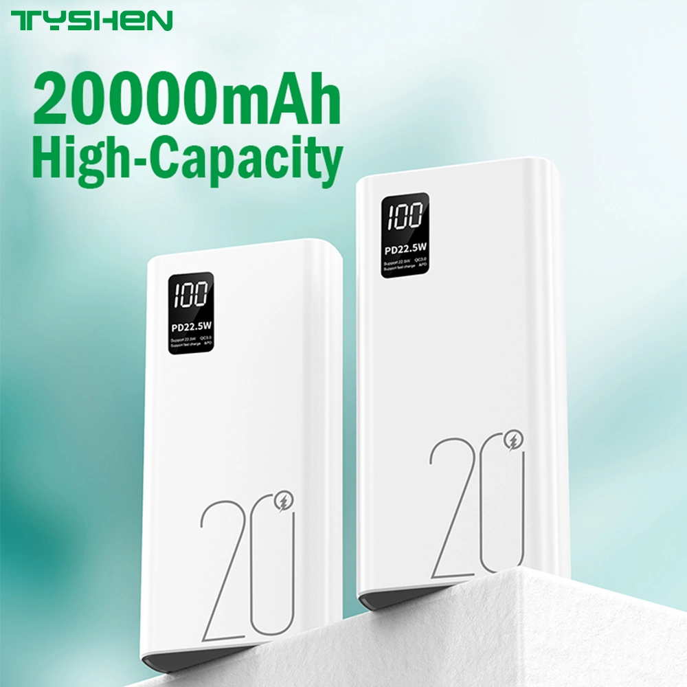 Bateria portátil de carregamento rápido compatível com QC3.0 de 20 000 mAh Pd22.5W Pd20,0 W.