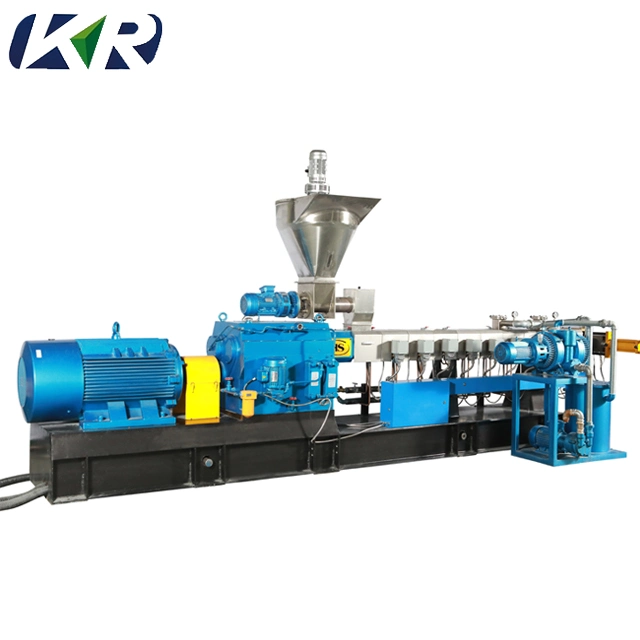 Twin Screw Extruder Nylon Recycle Pellet Plastic Extruding Machine for Sale