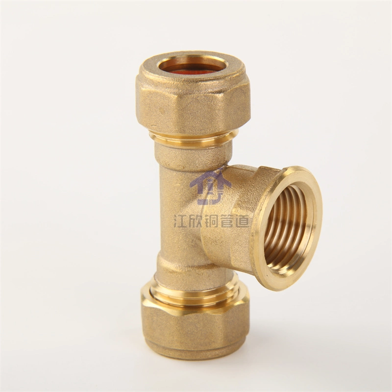 Brass Compression Elbow Pipeling Copper`