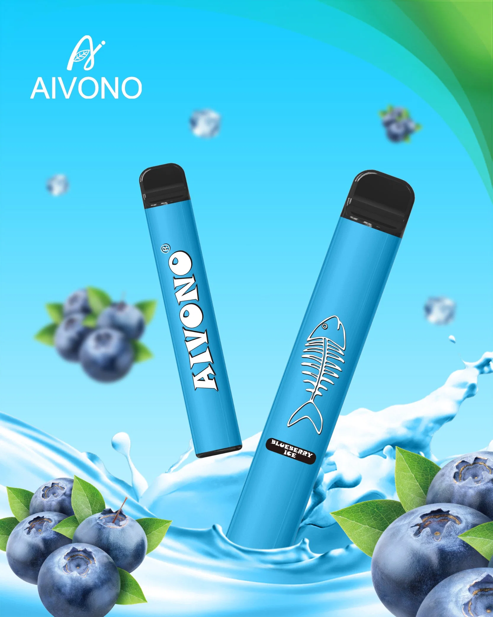 Nouveau Aivono E CIG Shopfuming 0% 2% 5% Vapes jetables T-cigarette électronique style stylo à plume AIM Fishbone 600