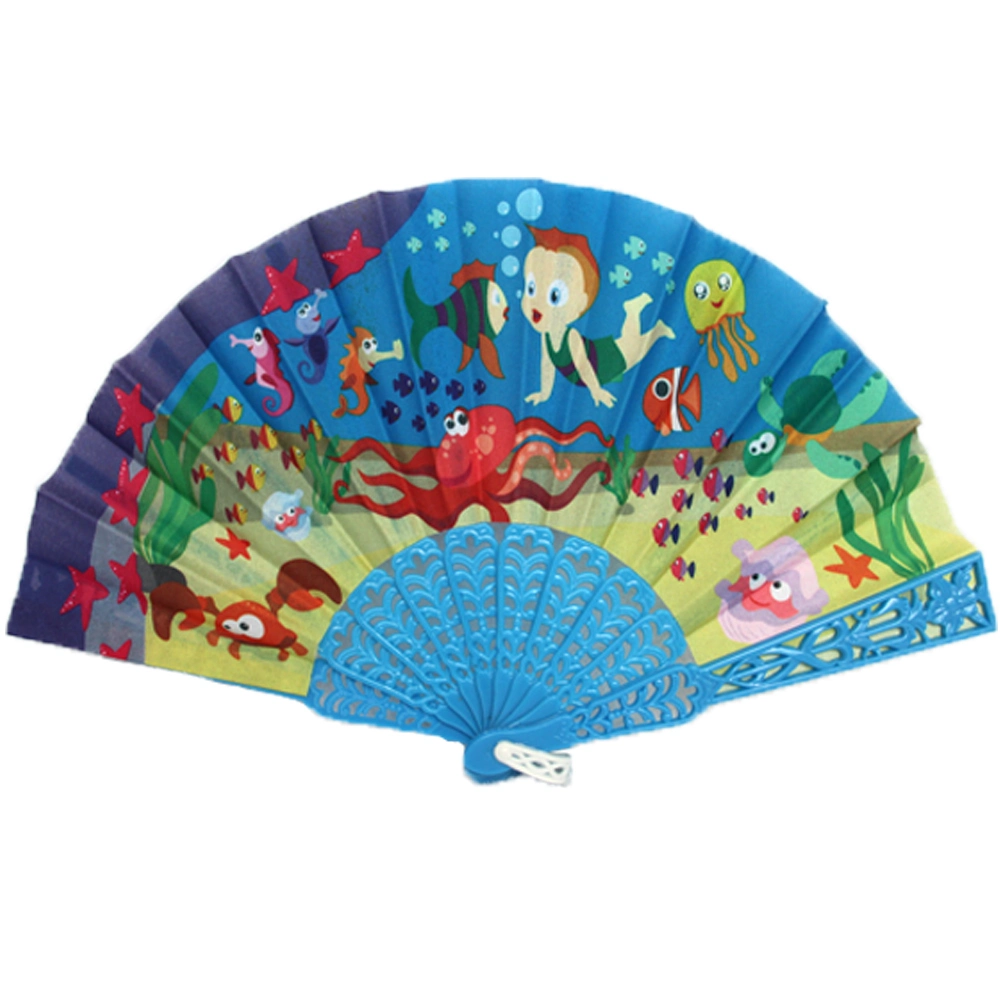 New Wholesale/Supplier Custom Printed Logo Small Folding Hand Fan for Kids